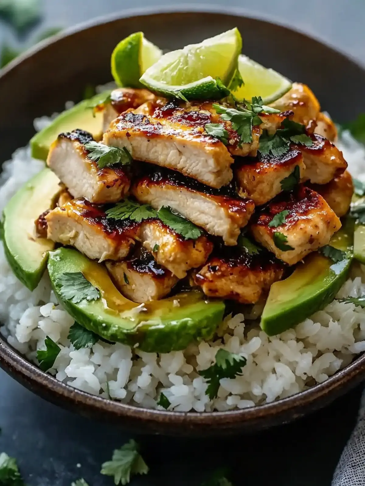 Honey Lime Chicken & Avocado Rice