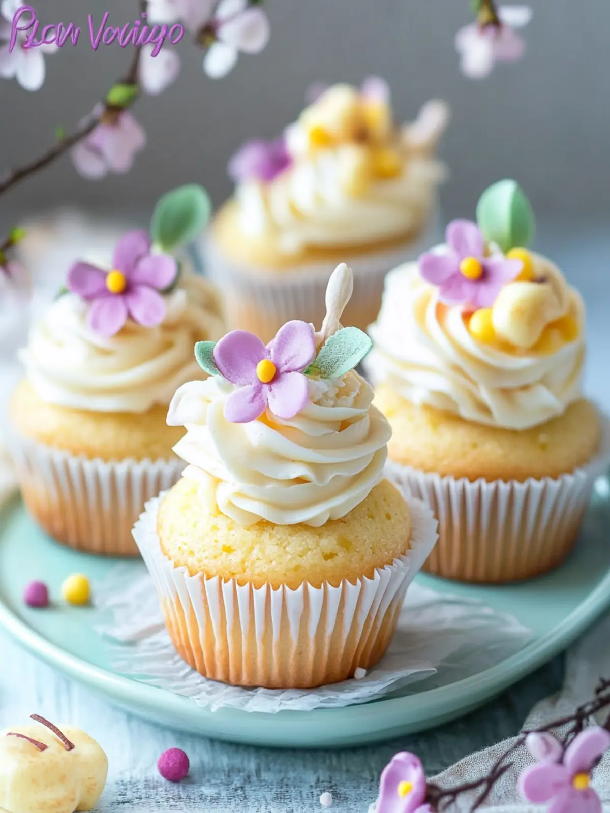spring cupcakes