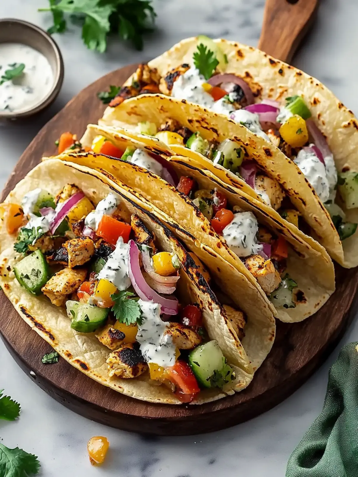 Savory Grilled Mediterranean Chicken Tacos for Busy Nights