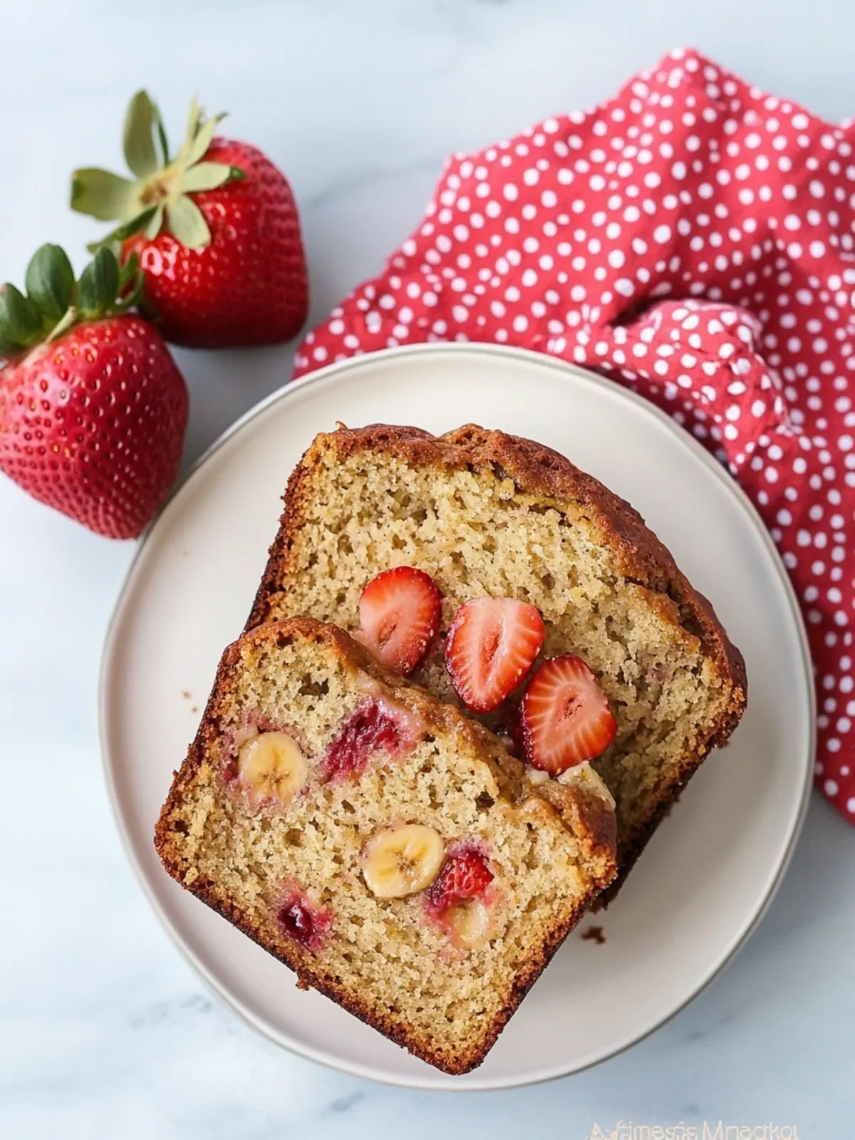 Heavenly Strawberry Banana Bread That’s Guilt-Free and Delicious