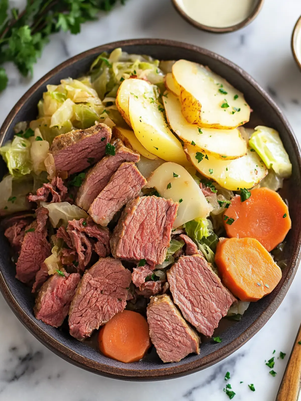 corn beef and cabbage recipe crock pot