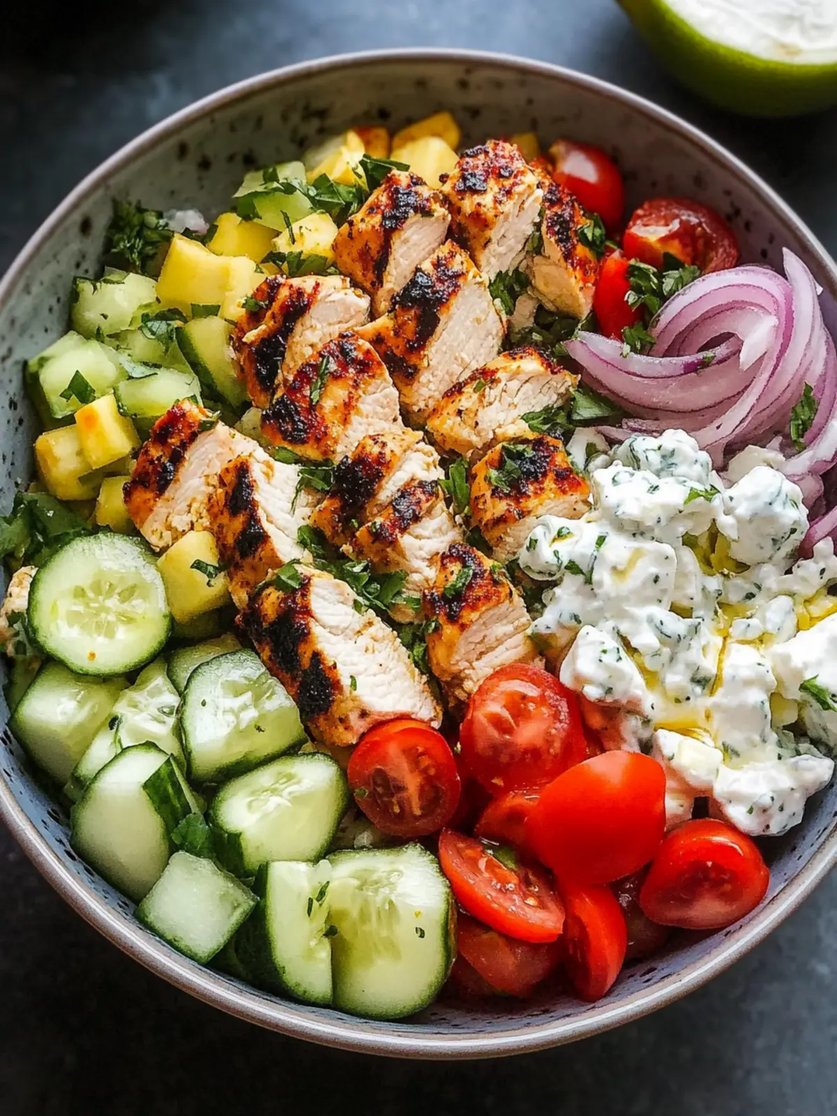 Greek Chicken Bowls