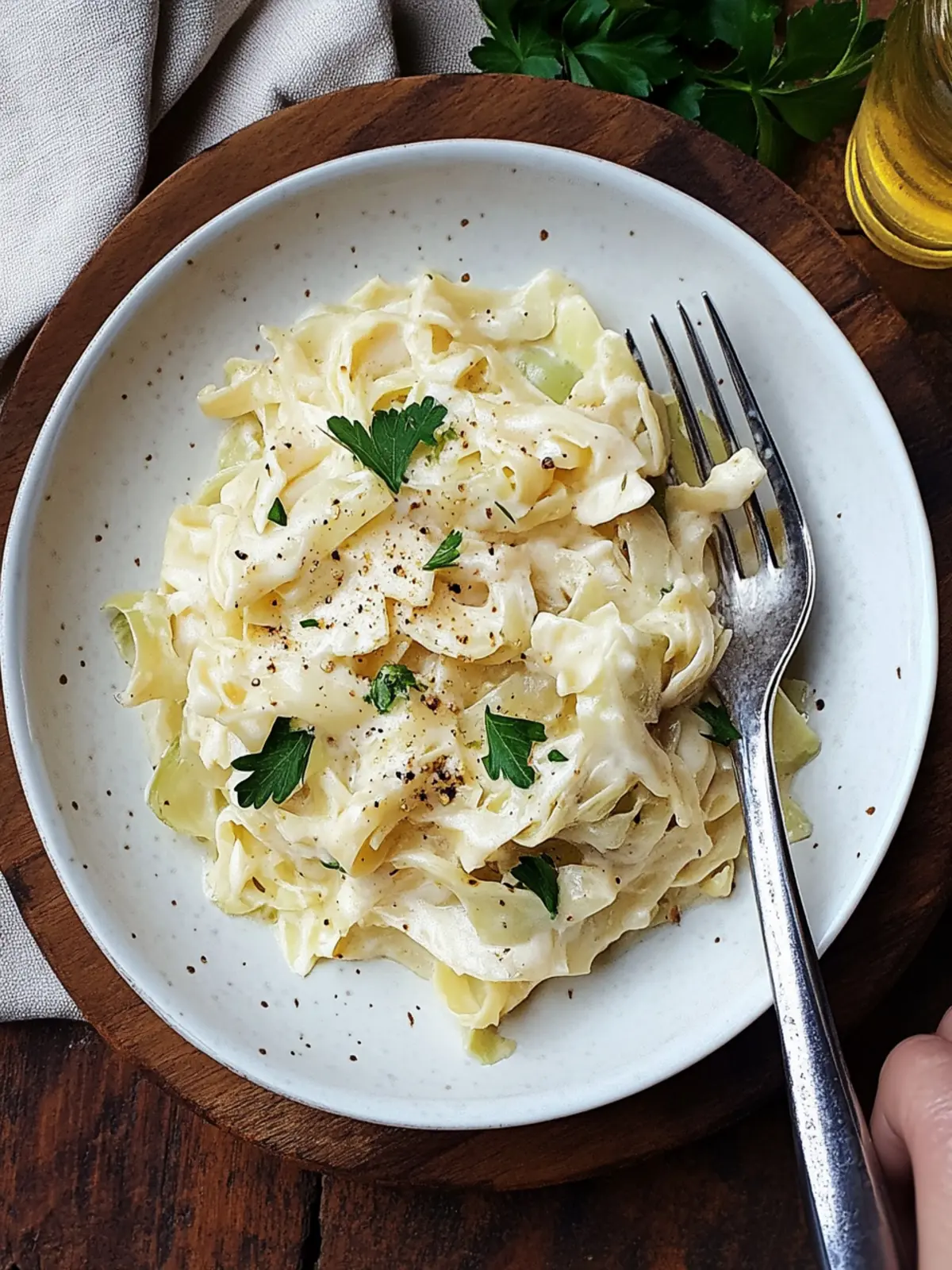cabbage alfredo recipe