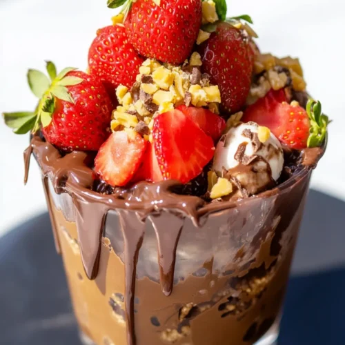 dubai chocolate strawberry cup