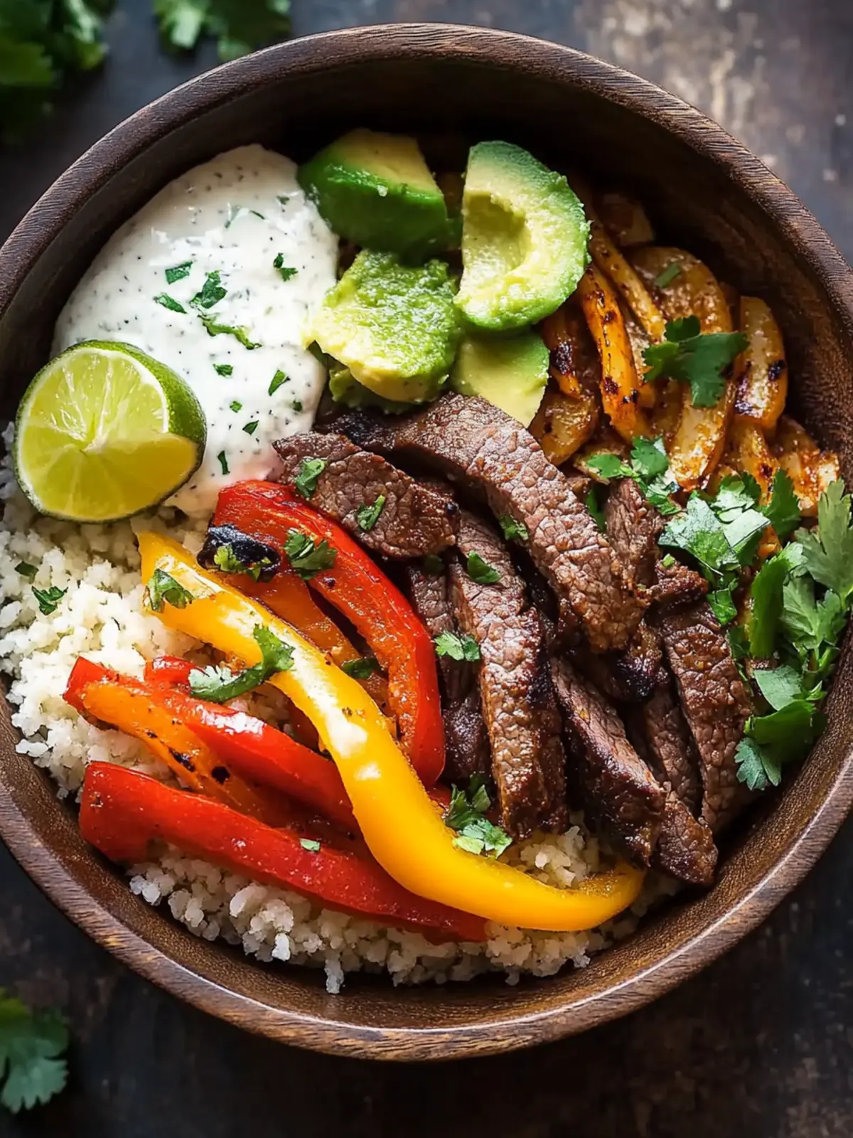 Low Carb Steak Fajita Bowl Recipe