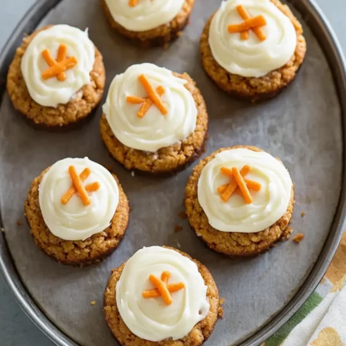 Carrot Cake Cookies with Cream Cheese Frosting