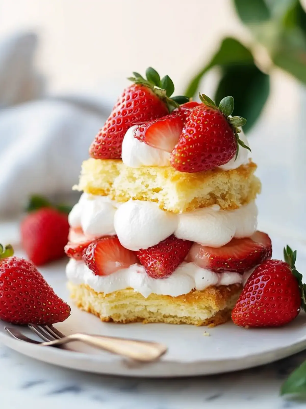 Lemon Cornmeal Strawberry Shortcake Recipe for Summer Bliss
