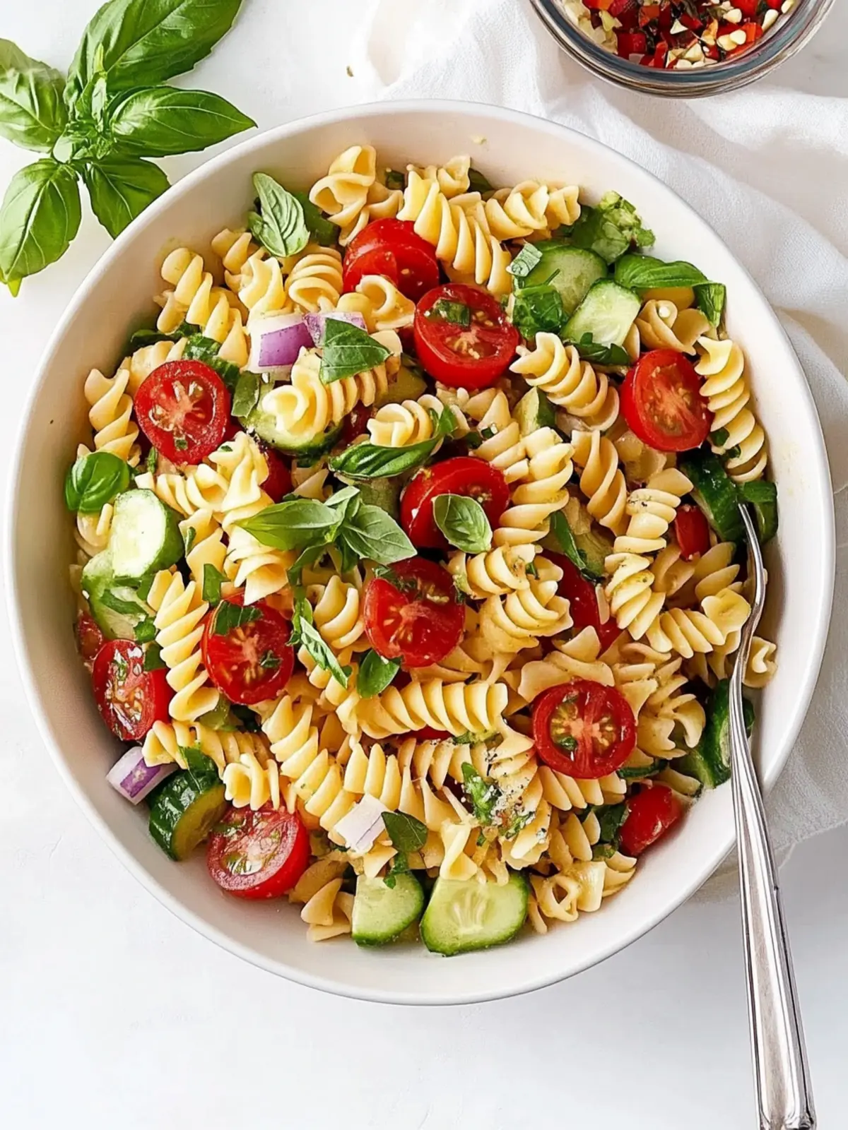 Vibrant Pasta Salad with Herby Vinaigrette in 30 Minutes