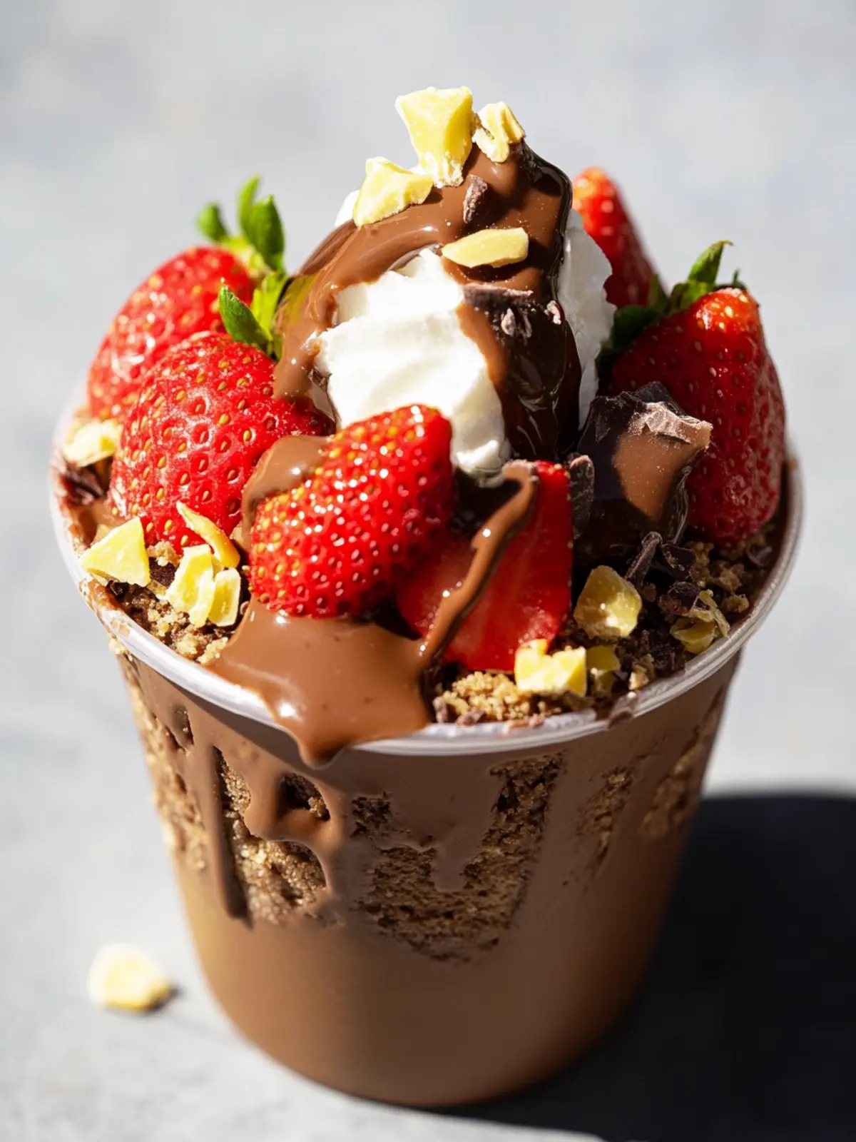 dubai chocolate strawberry cup