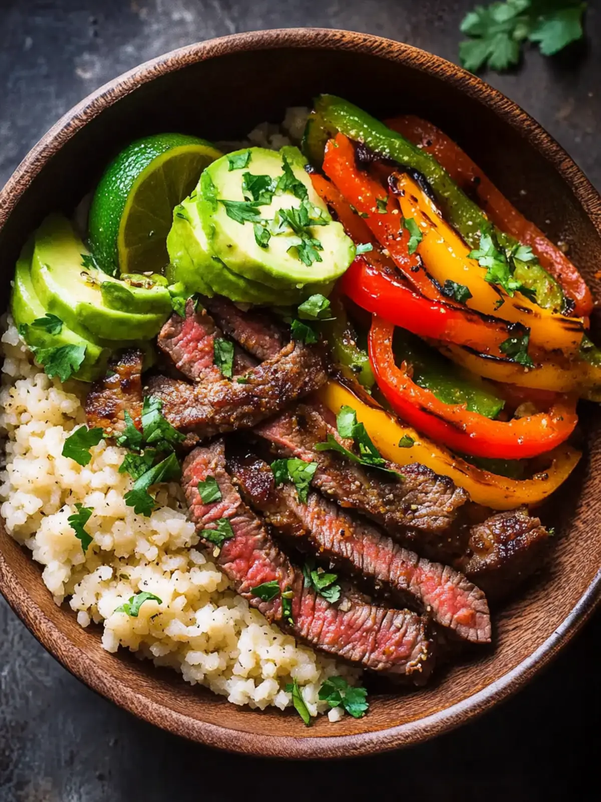 Low Carb Steak Fajita Bowl Recipe