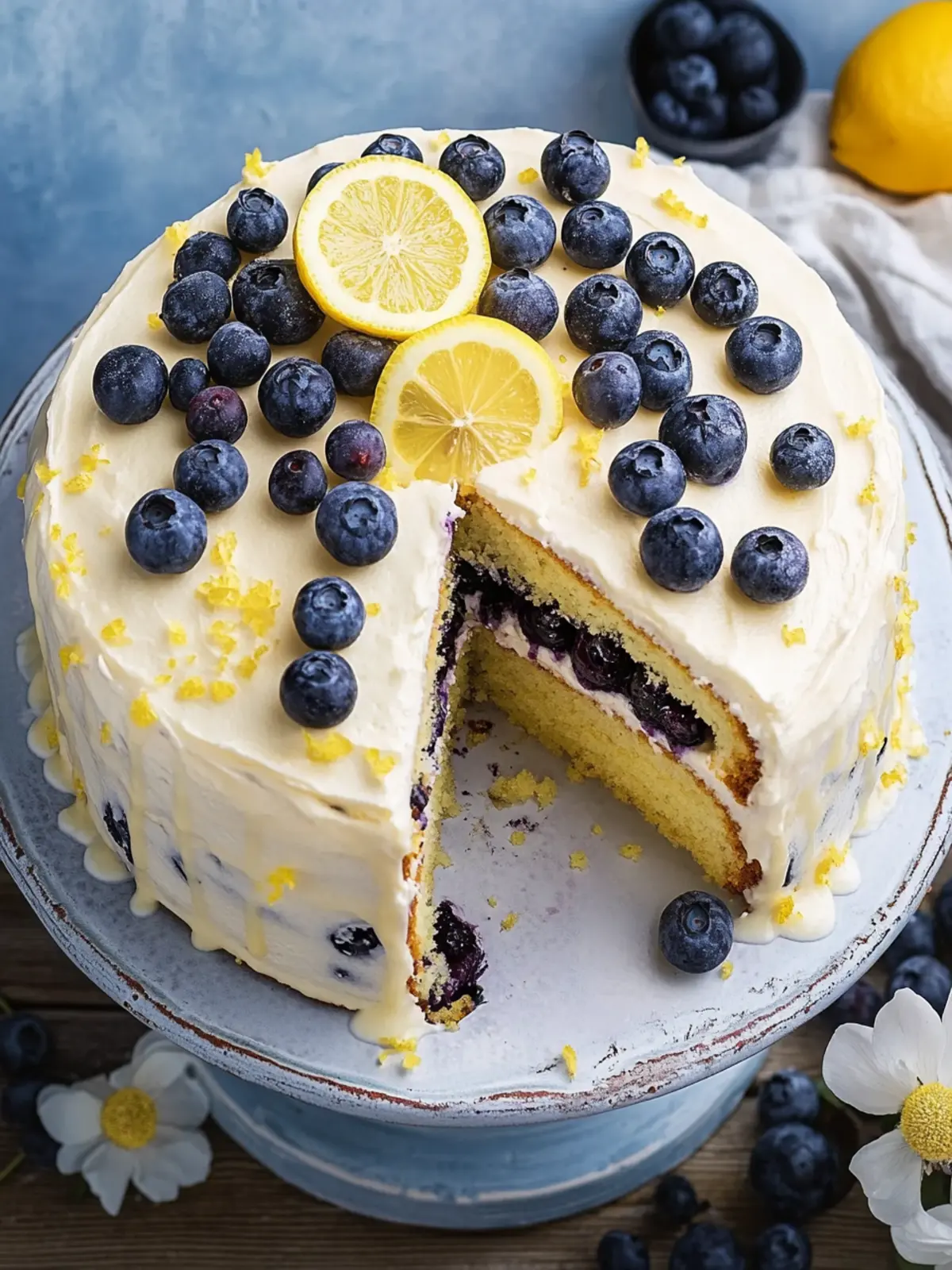 blueberry lemon cake recipe