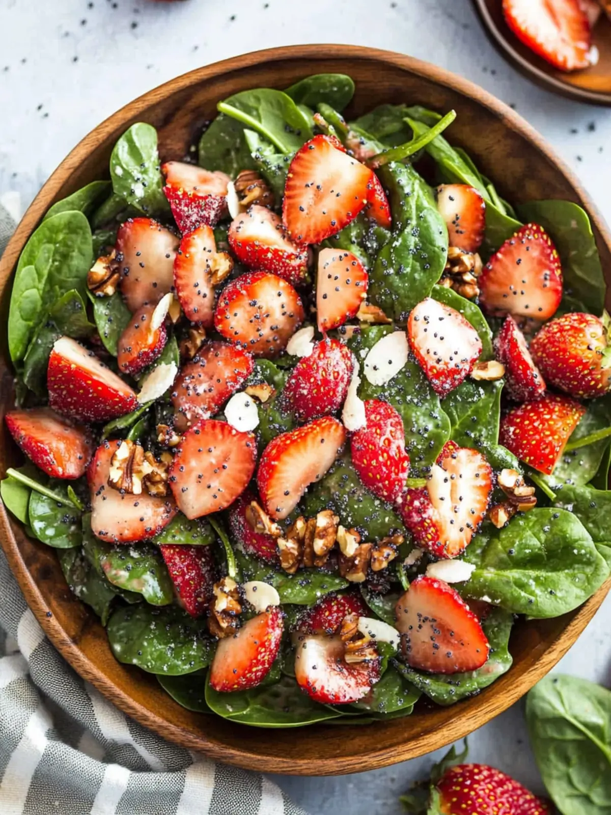 Strawberry Spinach Salad with Poppyseed Dressing