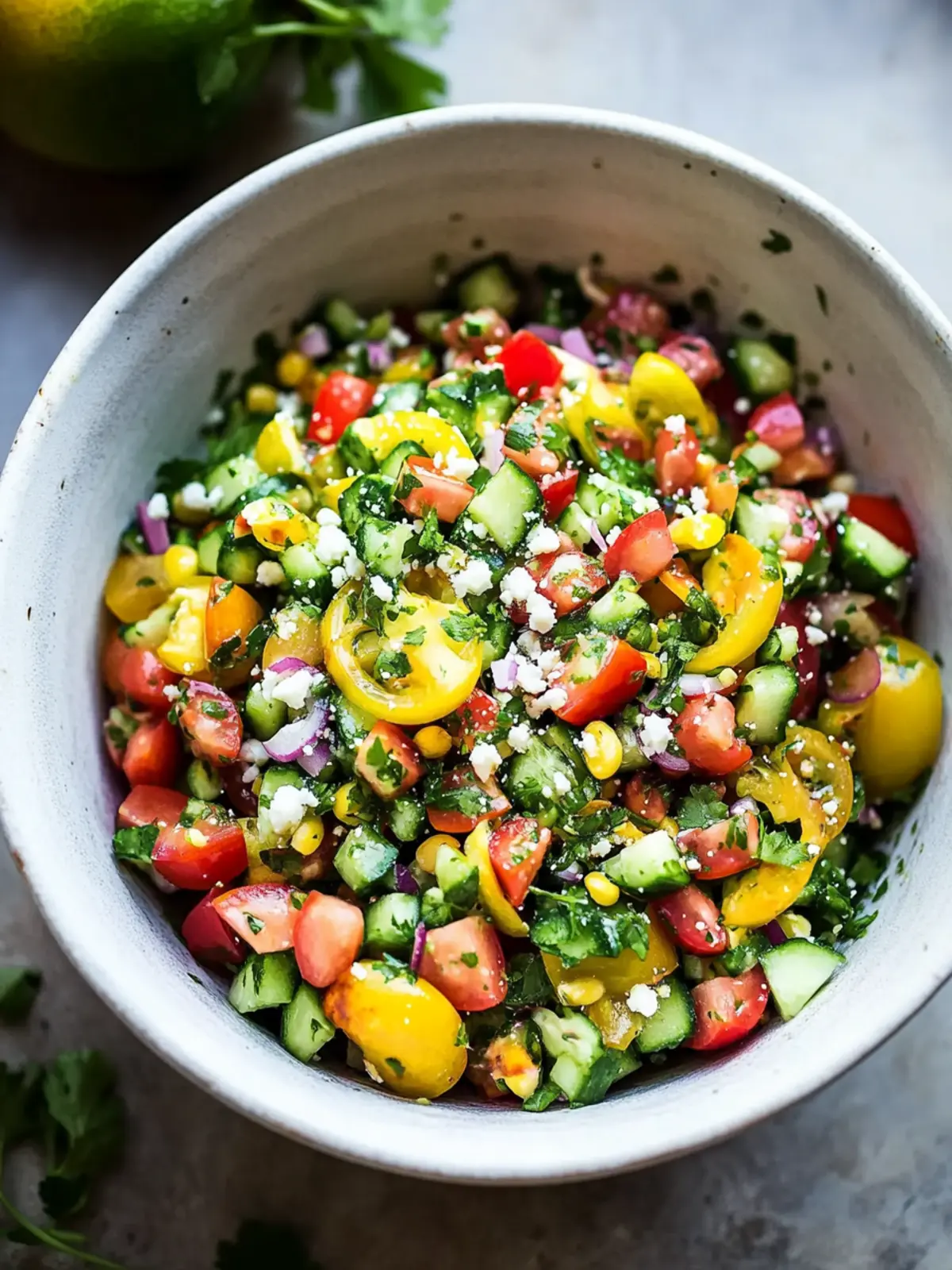 Simple and Fresh Israeli Summer Salad