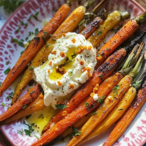 Honey Roasted Carrots with Whipped Ricotta
