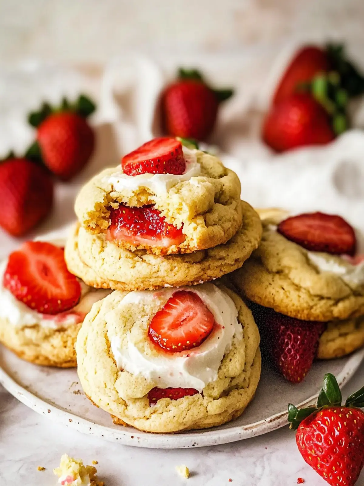 Strawberry Shortcake Cookies