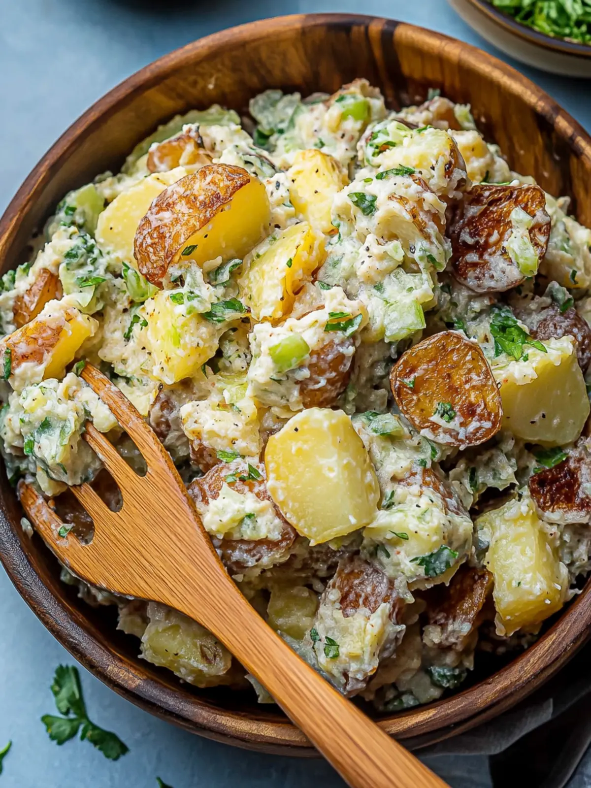 Crispy Smashed Potato Salad