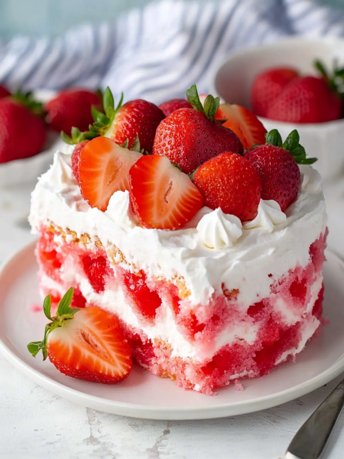 Strawberry Poke Cake