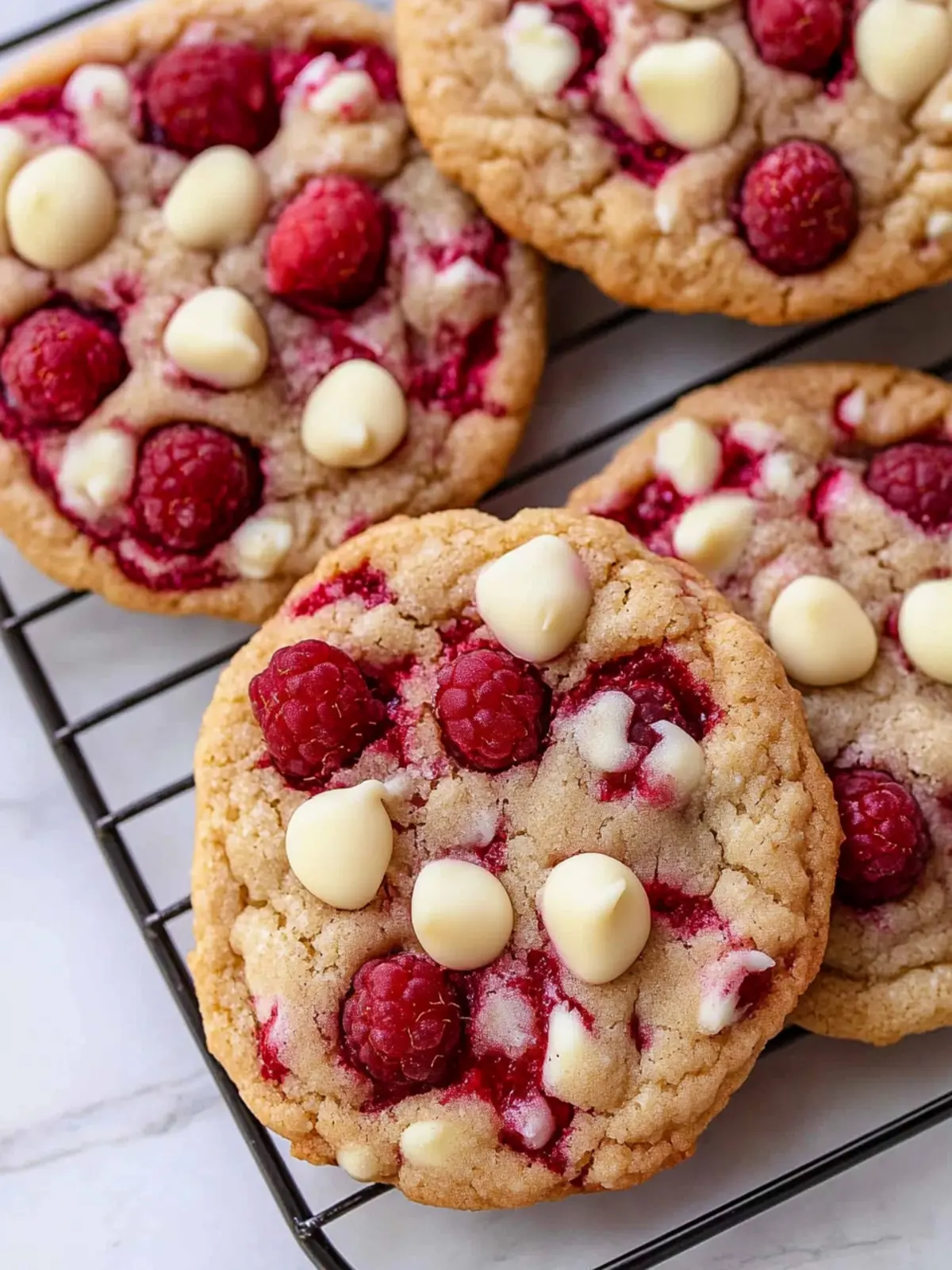 White Chocolate Raspberry Cookies