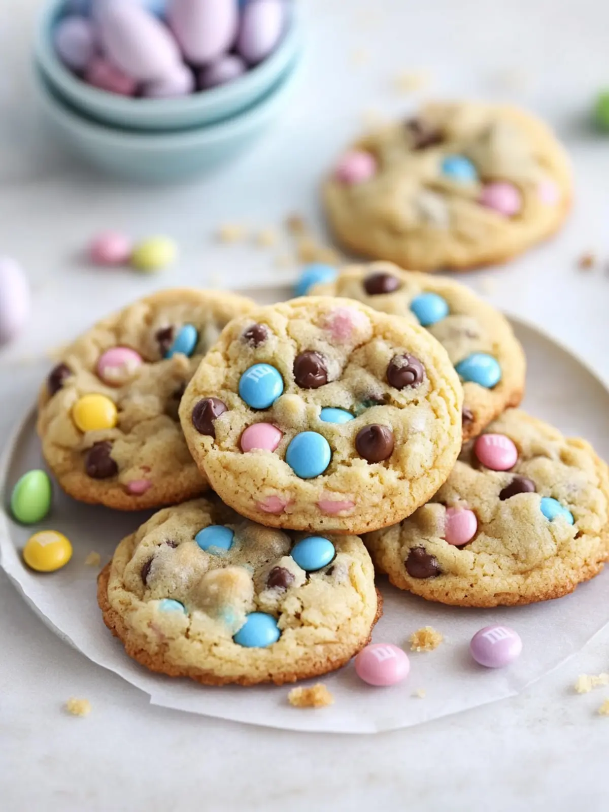 Easter Chocolate Chip M&M Cookies