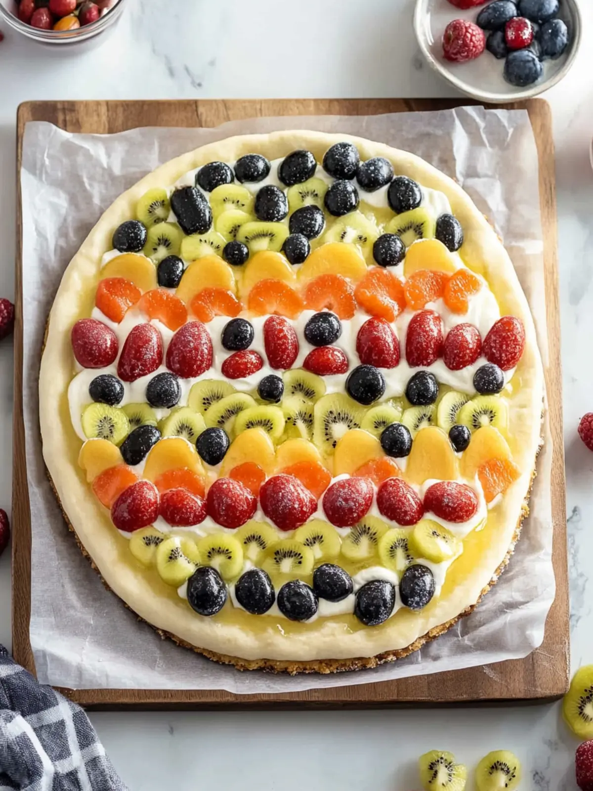 Easter Egg Fruit Pizza
