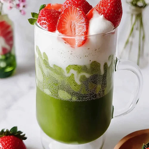 Strawberry Matcha Latte