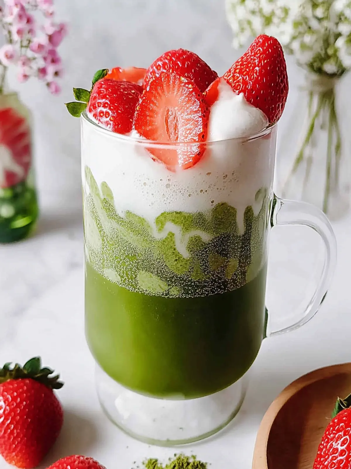 Strawberry Matcha Latte: Refreshing Twist for Your Day!