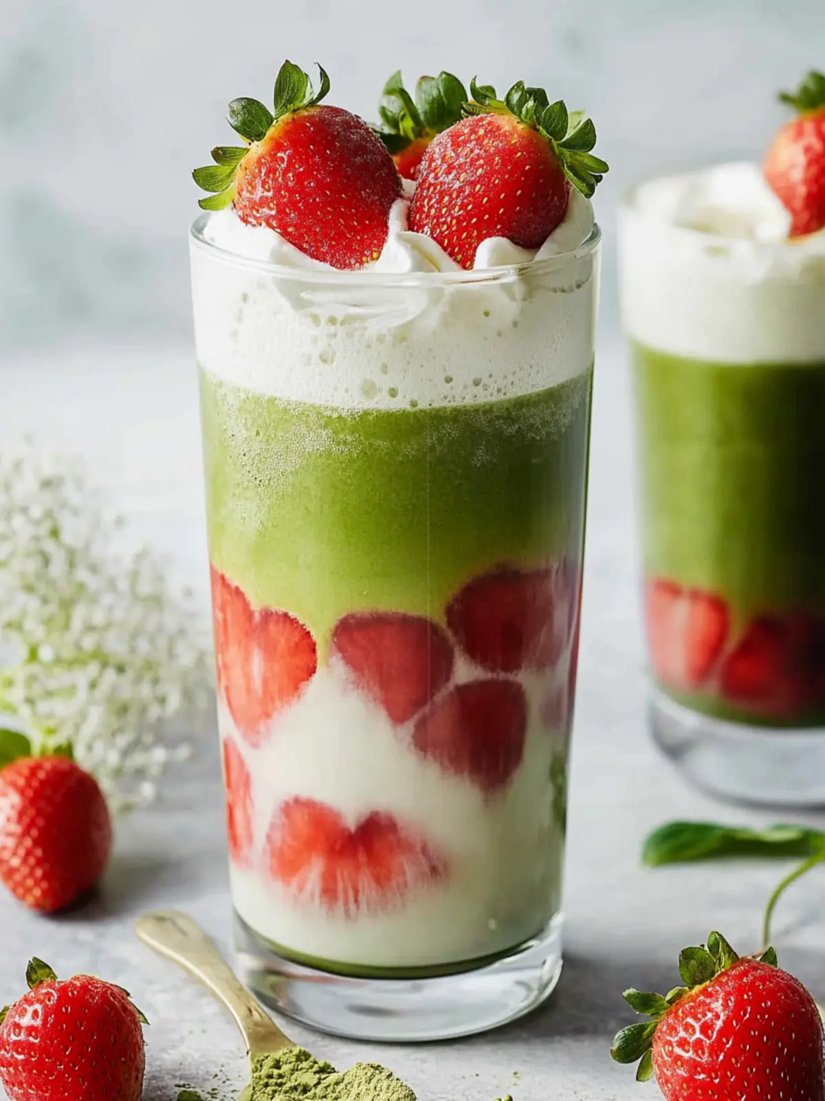 Strawberry Matcha Latte