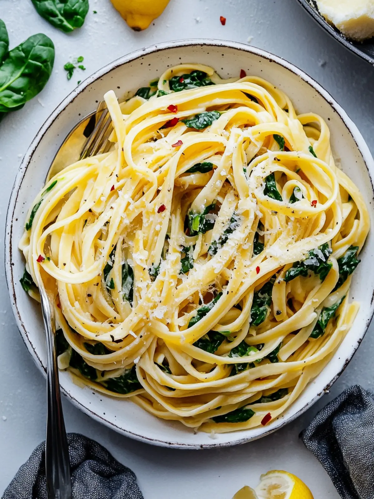 Zesty Lemon Spinach Pasta Recipe for a Fresh Dinner Delight