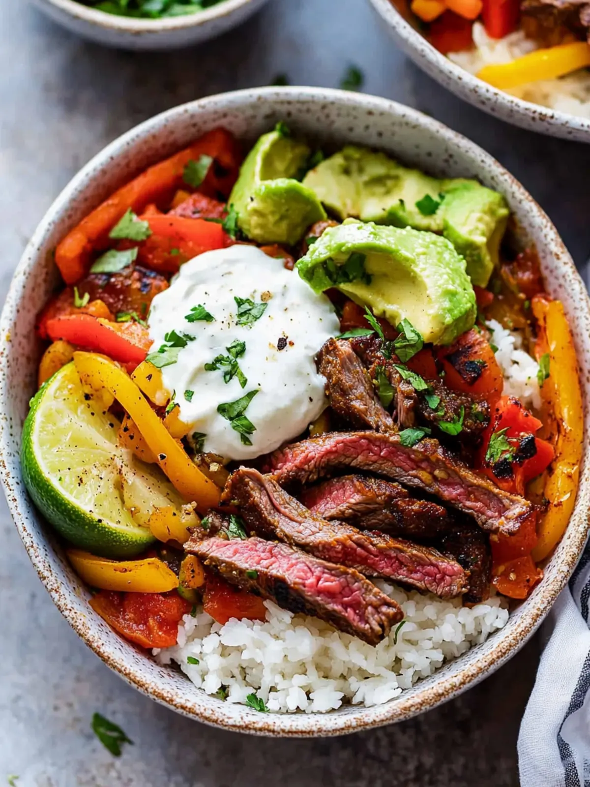 Low Carb Steak Fajita Bowl Recipe