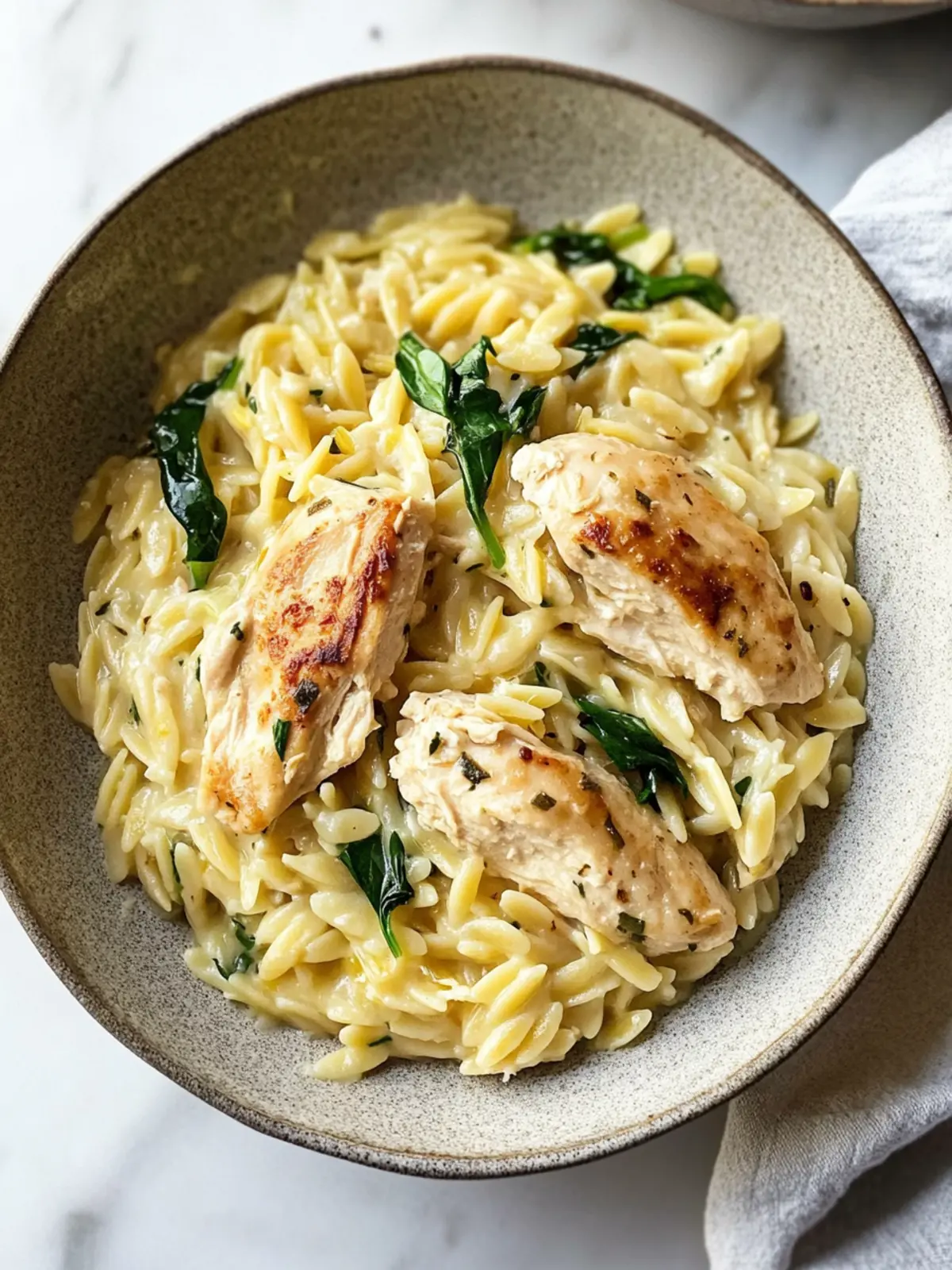 Lemon Chicken Orzo