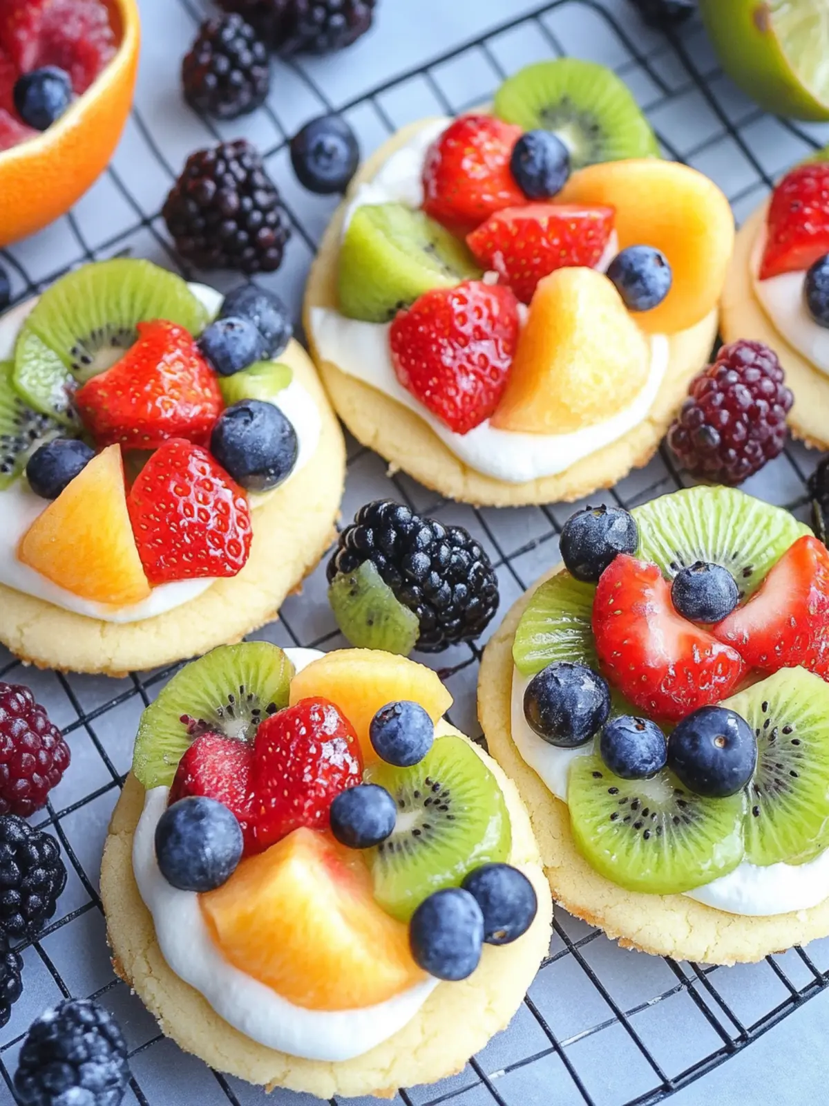 Delicious Fruit Pizza Sugar Cookies for a Sweet Treat!