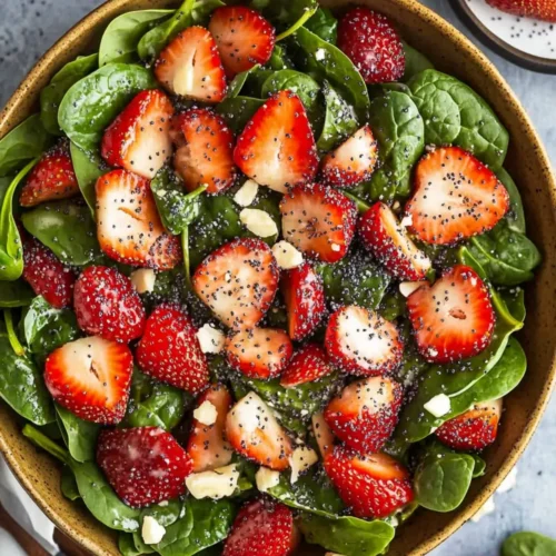 Strawberry Spinach Salad with Poppyseed Dressing