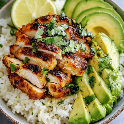 Honey Lime Chicken & Avocado Rice
