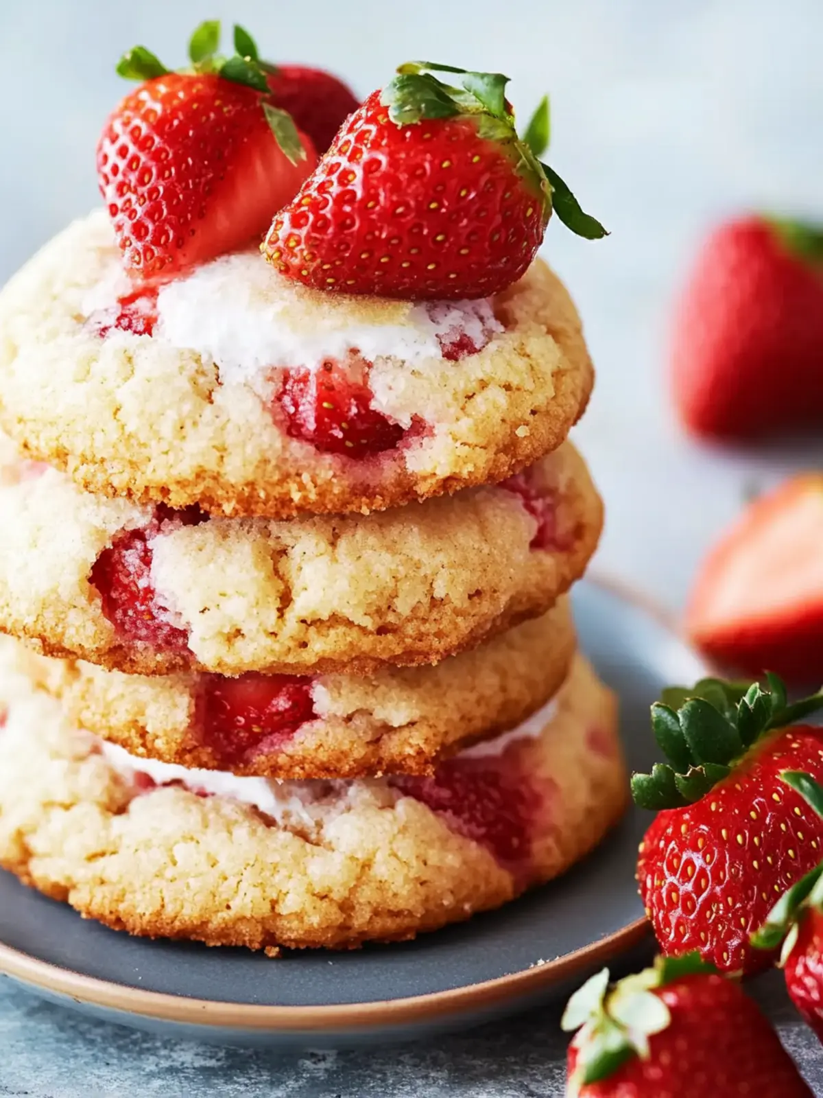 Mouthwatering Strawberry Shortcake Cookies to Delight You