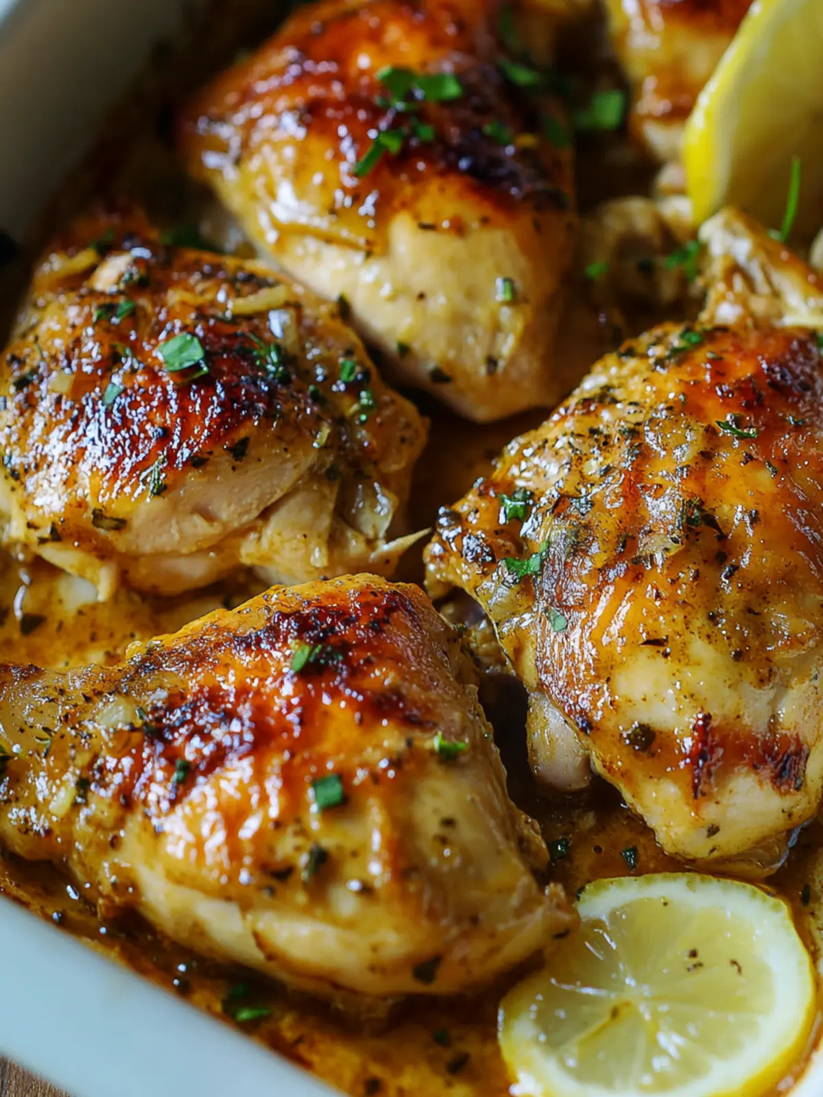Baked Lemon  Butter Chicken