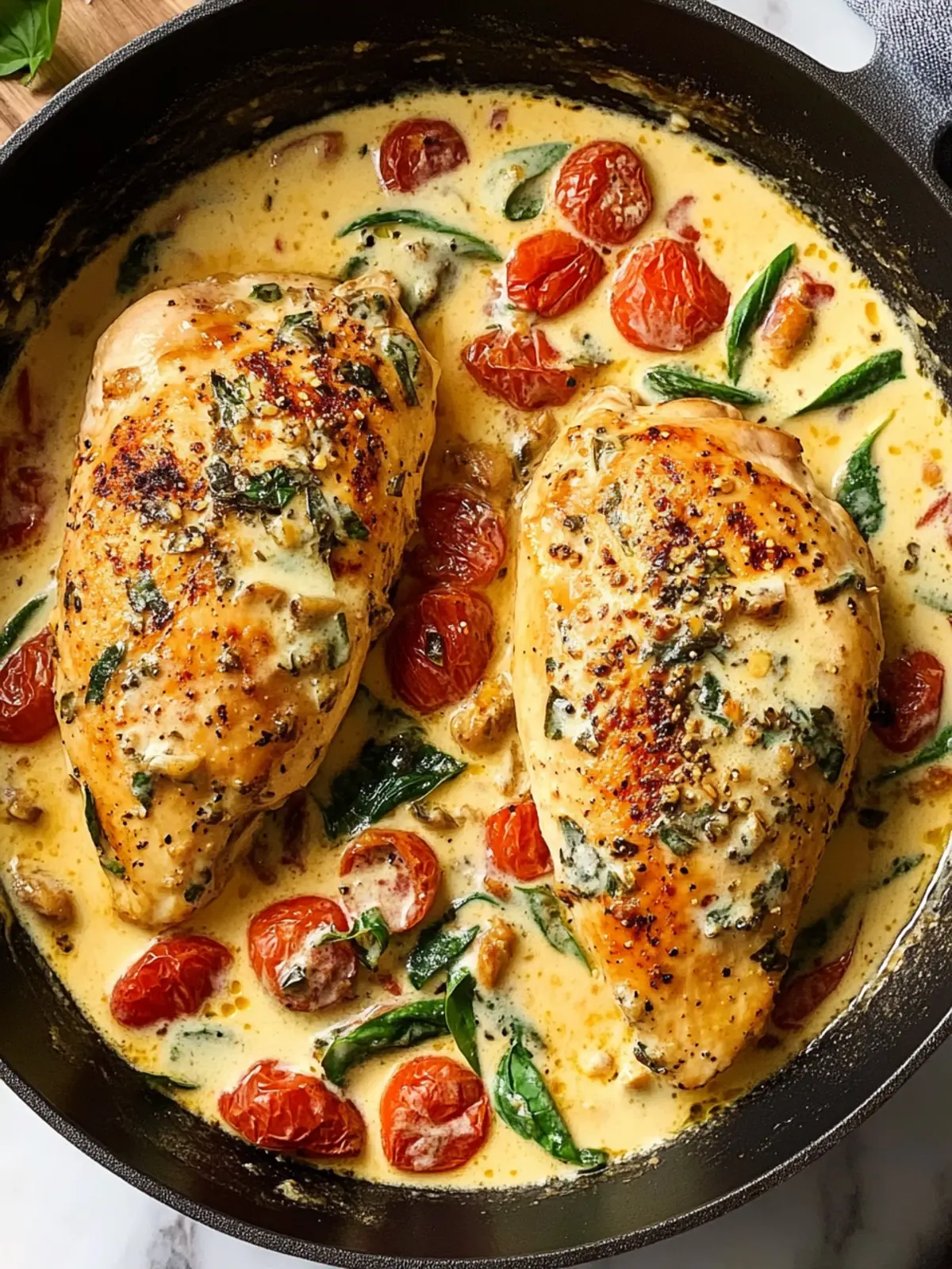 Marry Me Chicken (Creamy Tuscan Style)