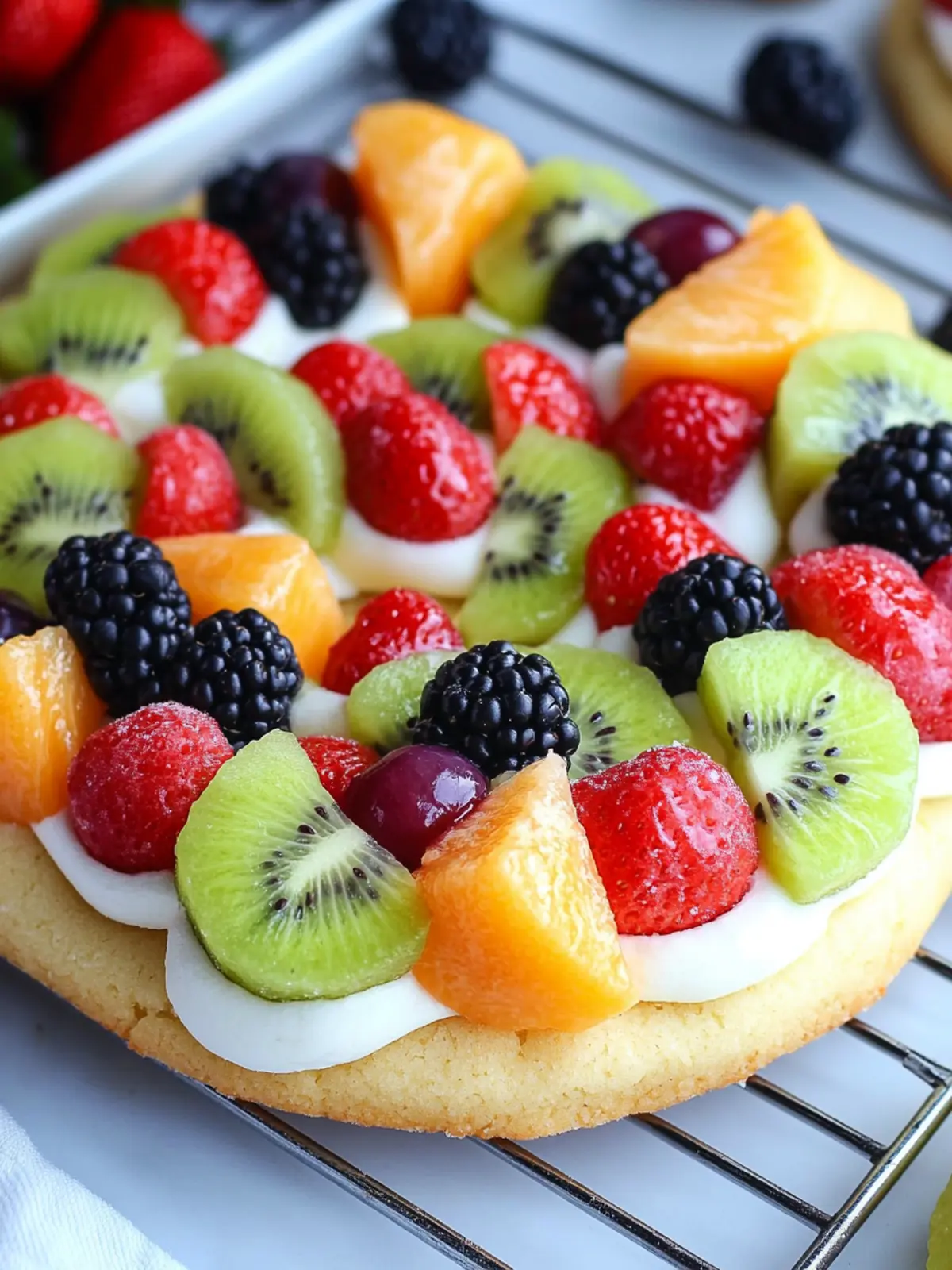 fruit pizza sugar cookie
