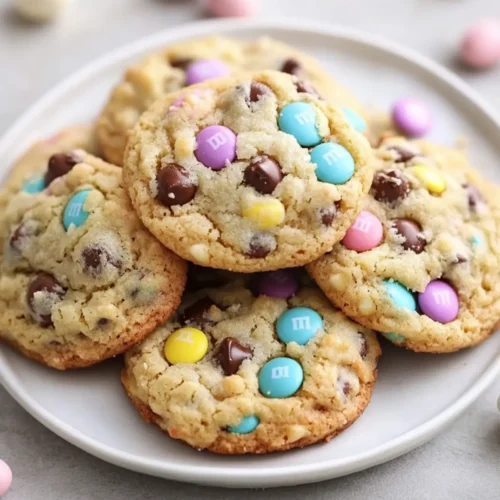Easter Chocolate Chip M&M Cookies