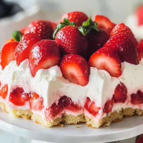 Strawberry Cheesecake Poke Cake