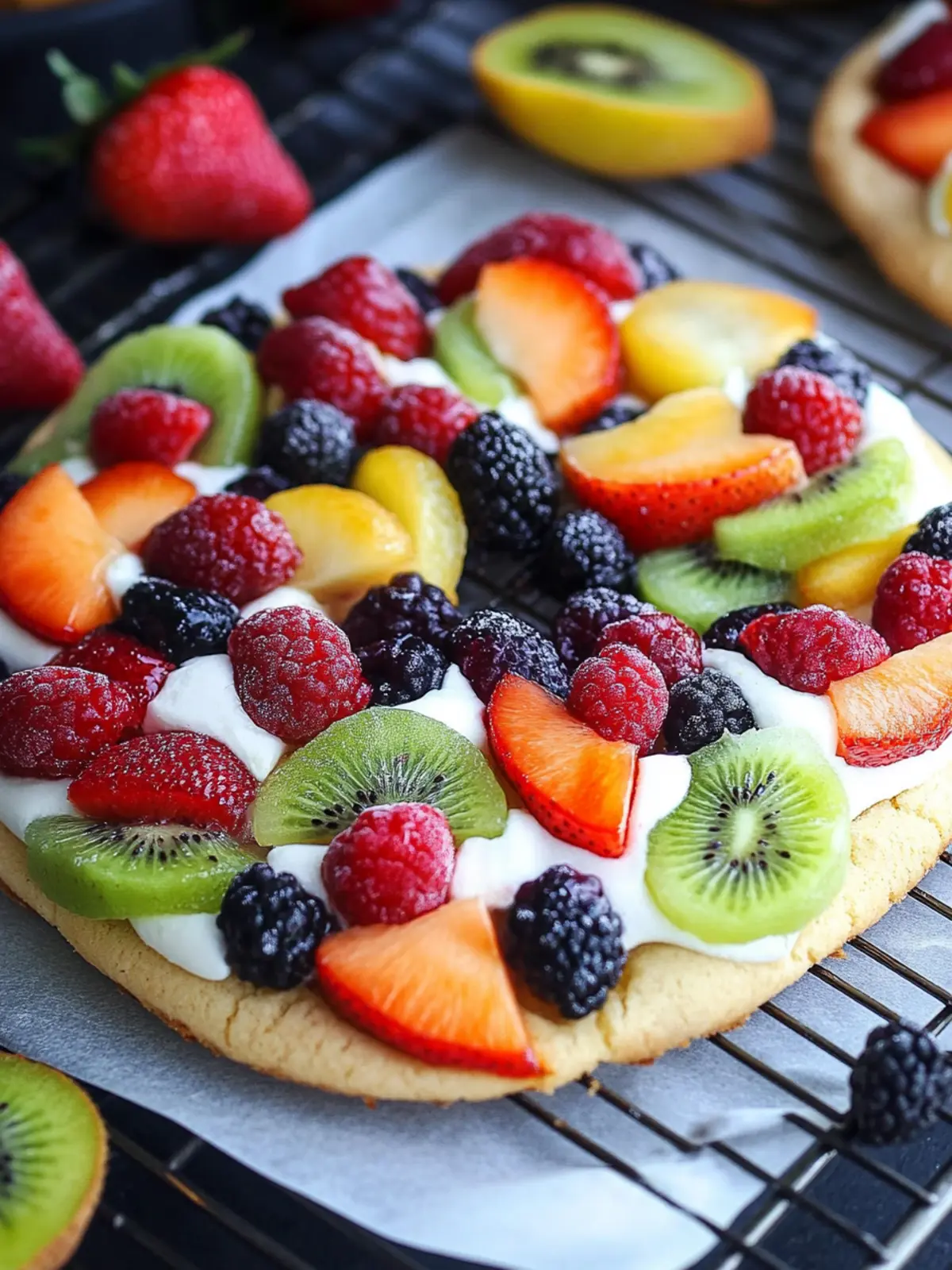 fruit pizza sugar cookie