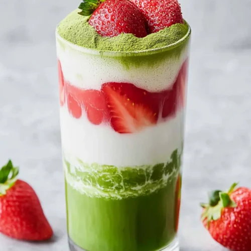 Strawberry Matcha Latte