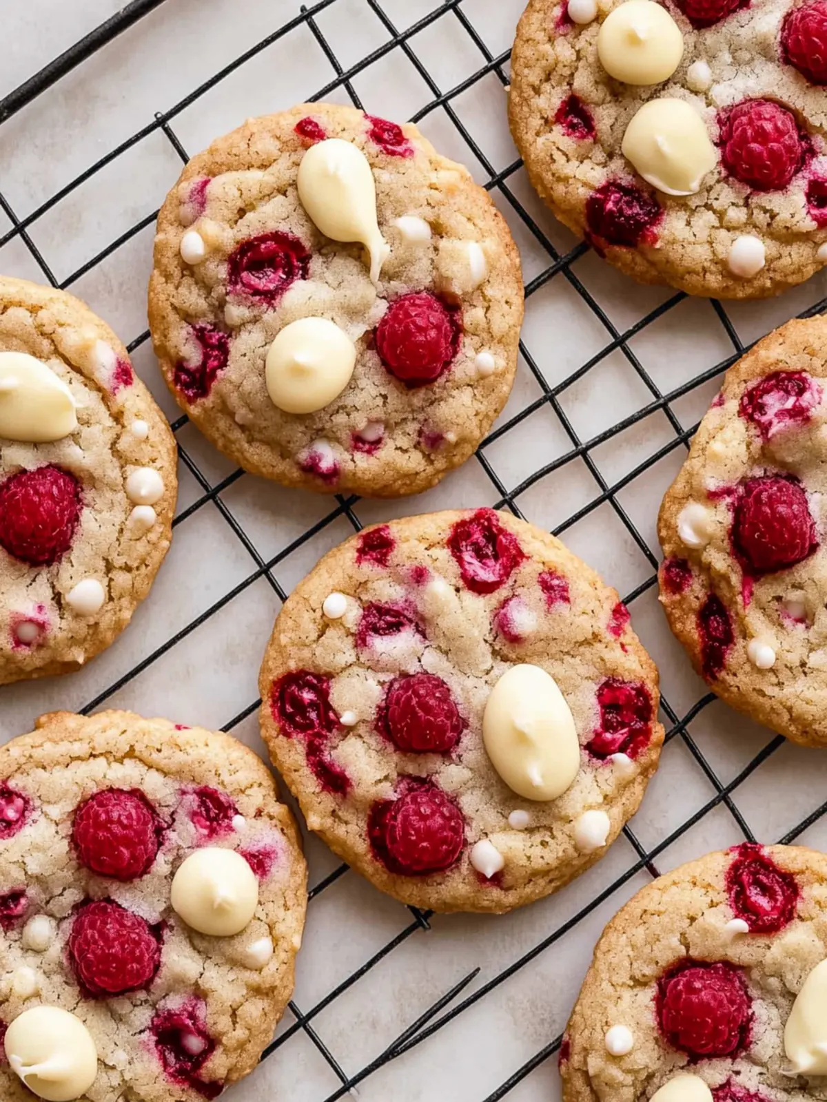 White Chocolate Raspberry Cookies