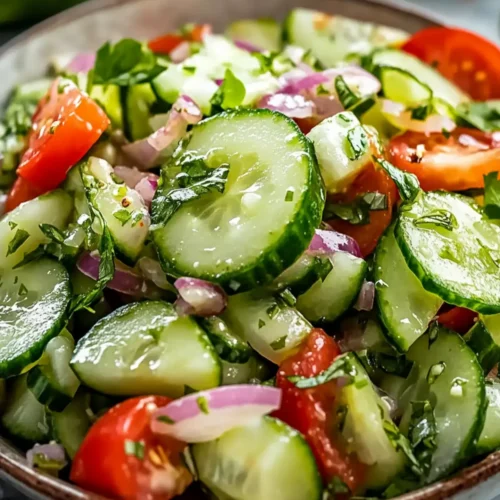Refreshing Italian Cucumber Salad