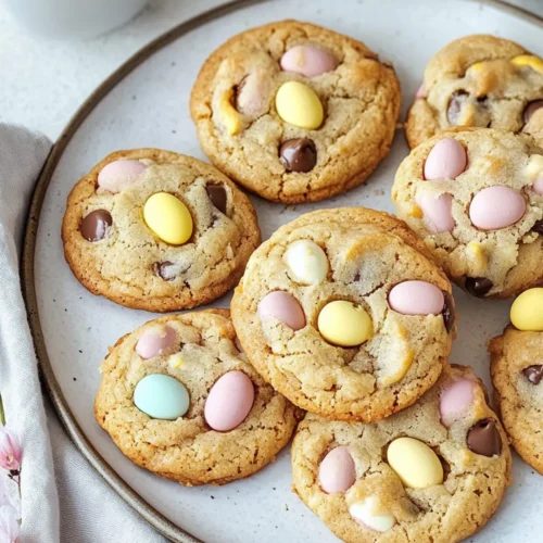 Tasty Easter Mini Egg Chocolate Chip Cookies