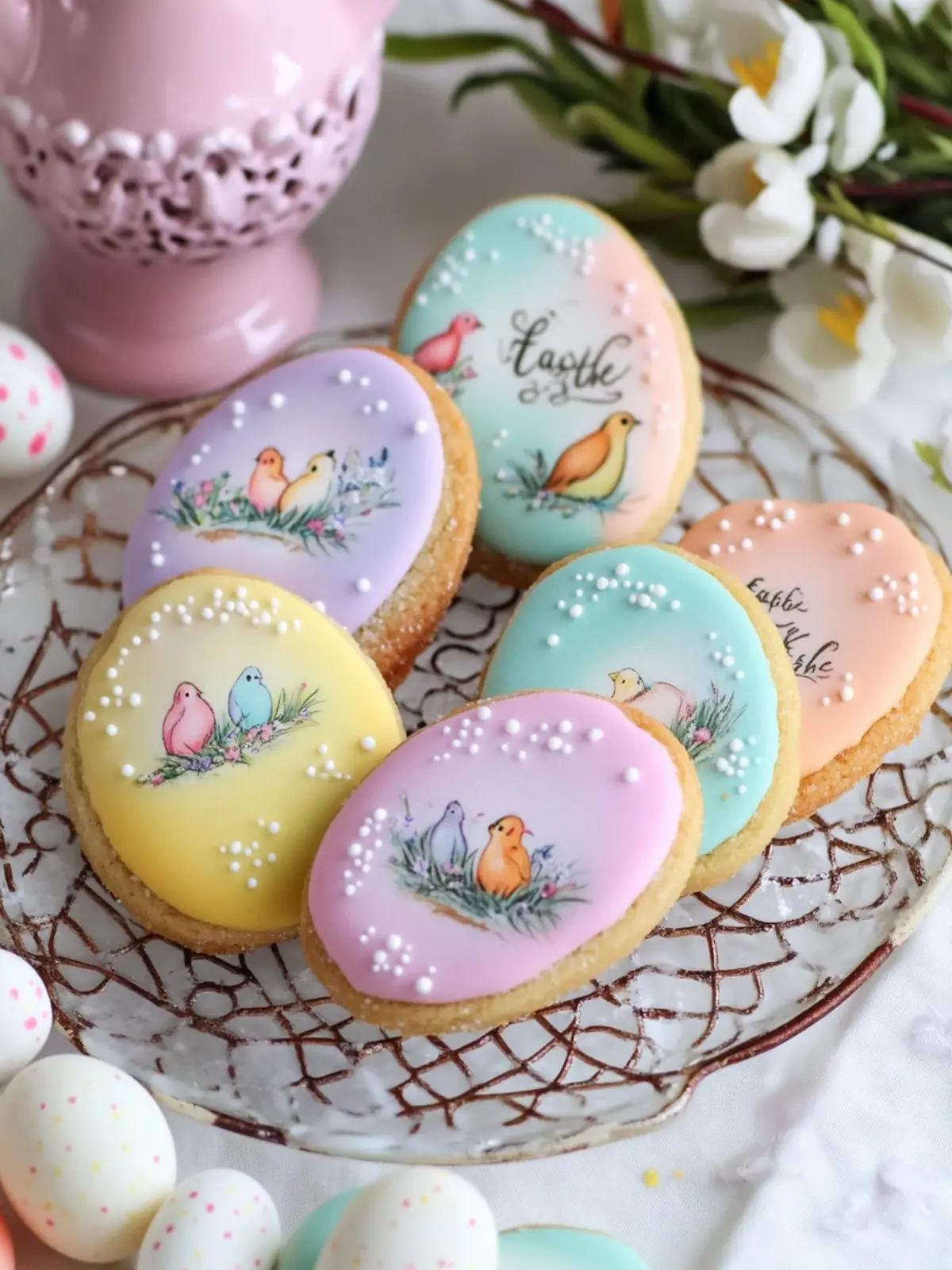 Easter Pastel Sugar Cookies