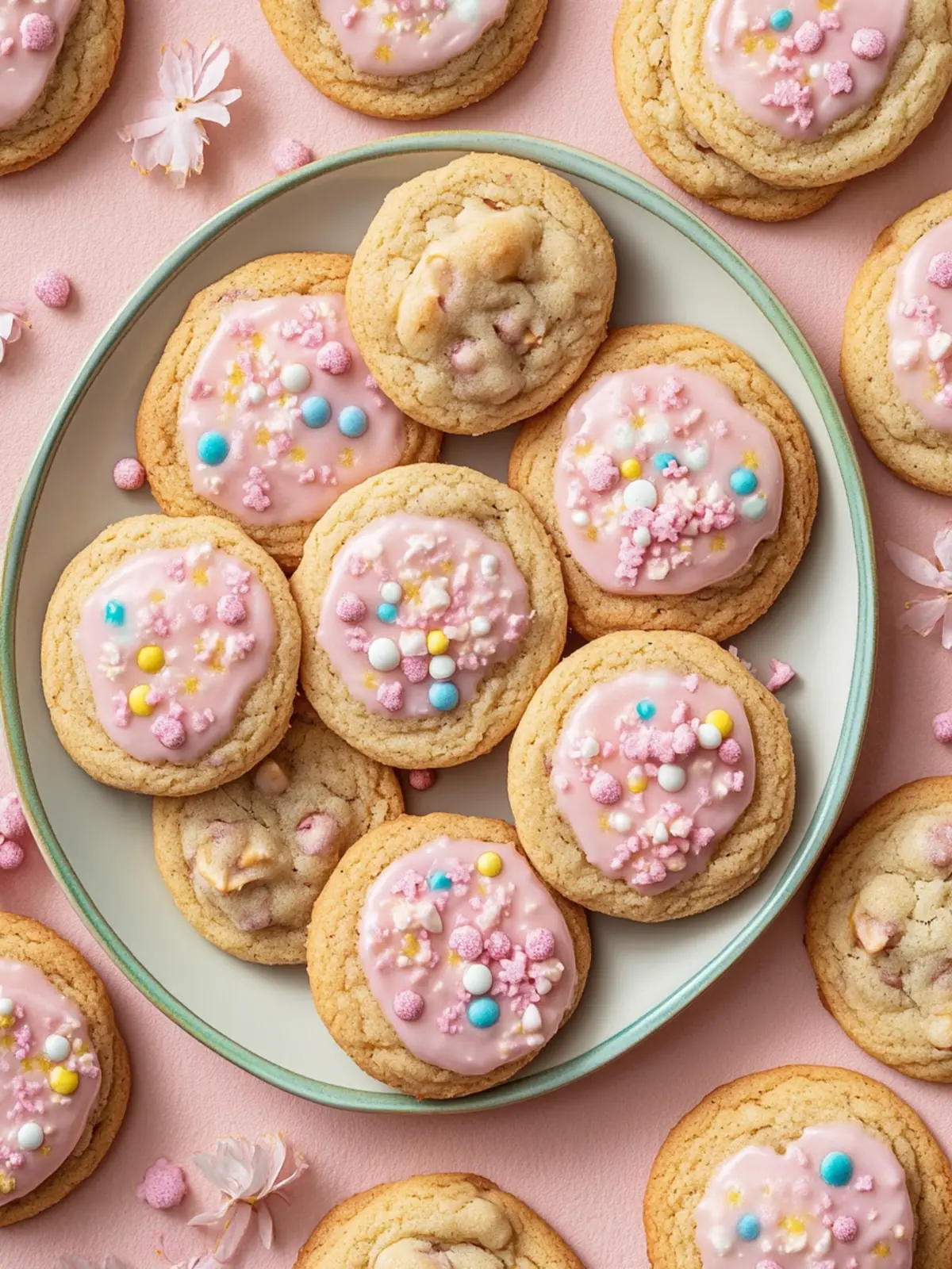 Delightful Spring Cookies with Chocolate & Pastel M&Ms