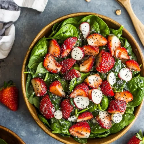 Strawberry Spinach Salad with Poppyseed Dressing