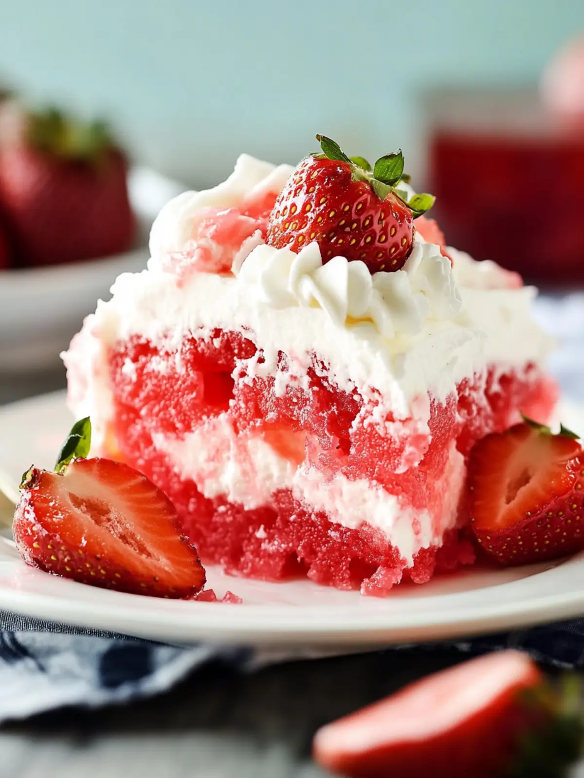 Irresistible Strawberry Jello Poke Cake That Steals the Show