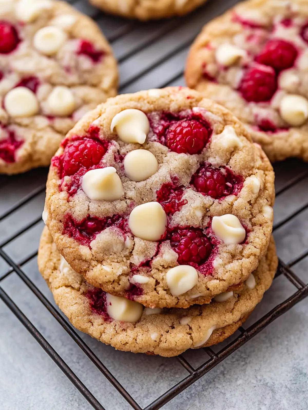 White Chocolate Raspberry Cookies