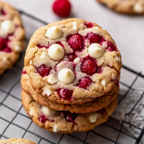 White Chocolate Raspberry Cookies